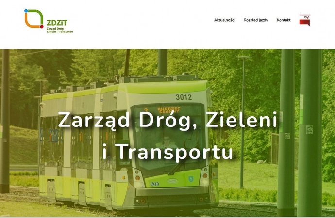 {Zarząd Dróg, Zieleni i Transportu uruchomił nową wersję internetowej witryny.}